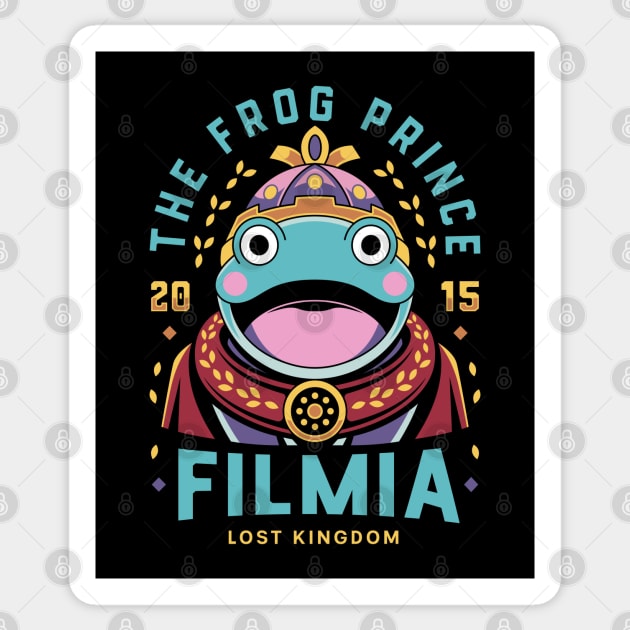 Smiling Frog Prince Emblem Sticker by Lagelantee